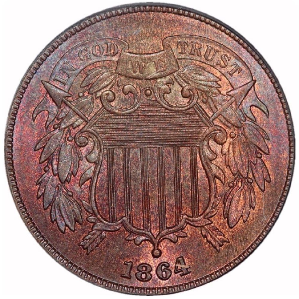 1864-Two-Cent-Copper